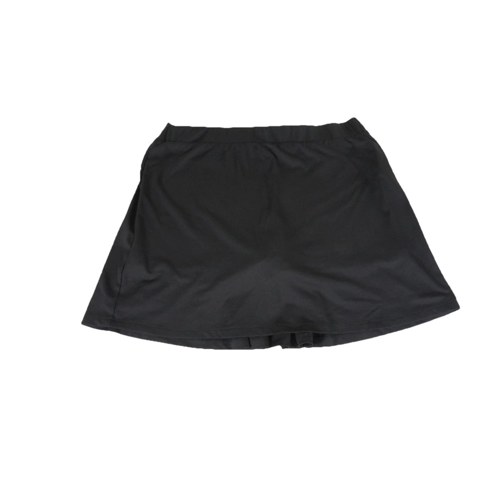 J.Crew Athletic Skirt Women XL Black Pleated Pickleball Performance Active Skort